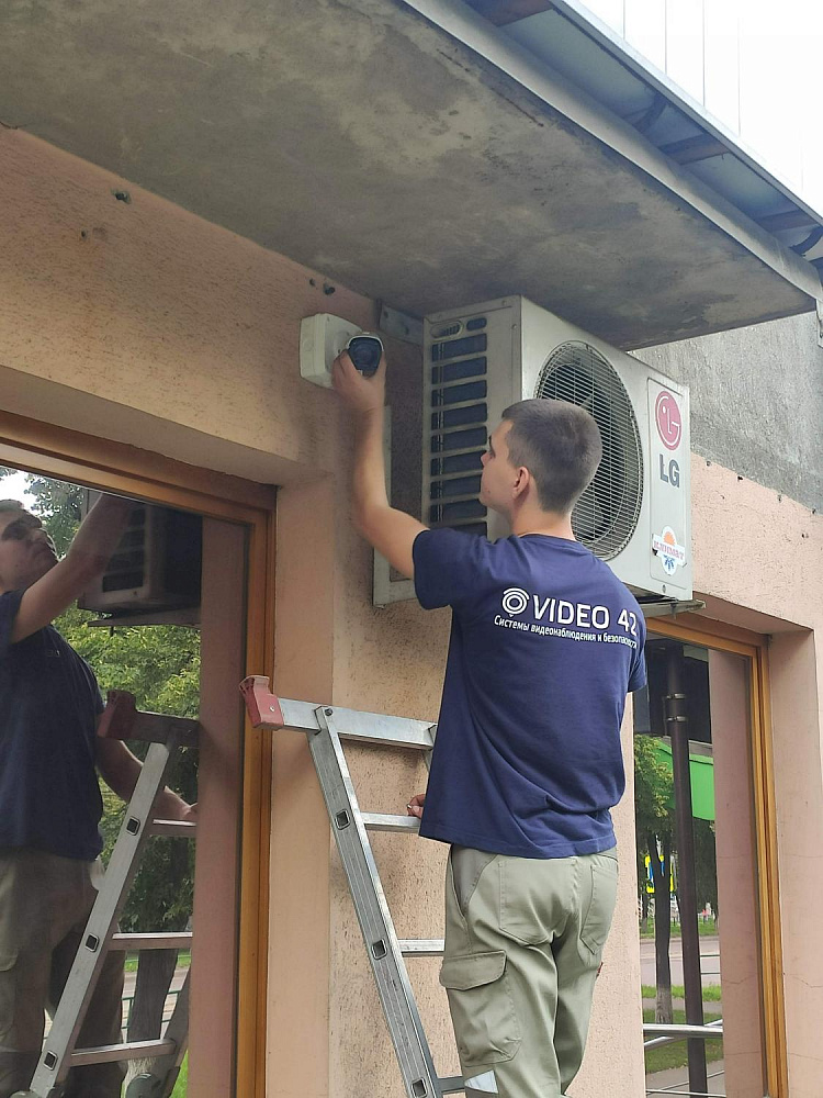 Монтаж видеонаблюдения магазин Эдем