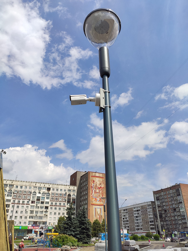 Монтаж системы видеонаблюдения парк Администрация города